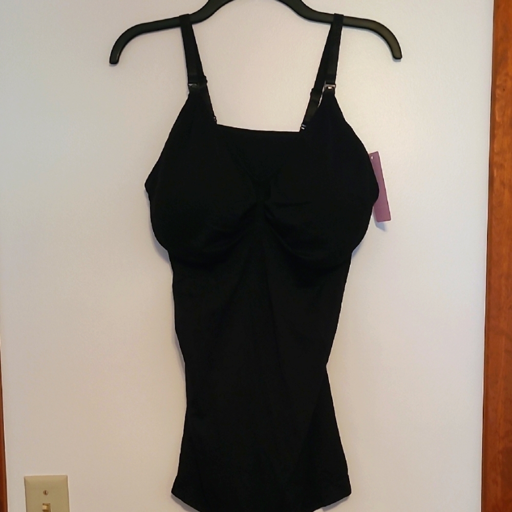 NWT Iviestin Black Body Shapewear with Adjustable Straps 5XL
